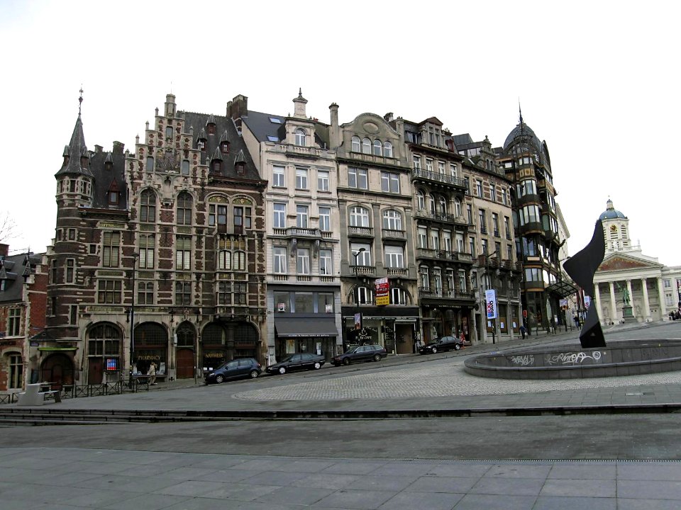 Narrow and tall buildings - Brussels