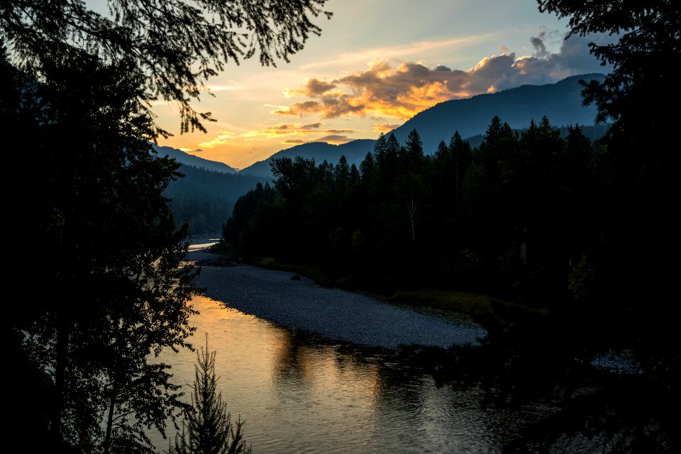 Middle Fork of the Flathead River at Sunrise
