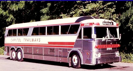 Capitol Trailways (defunked) 1972  MCI  MC-7