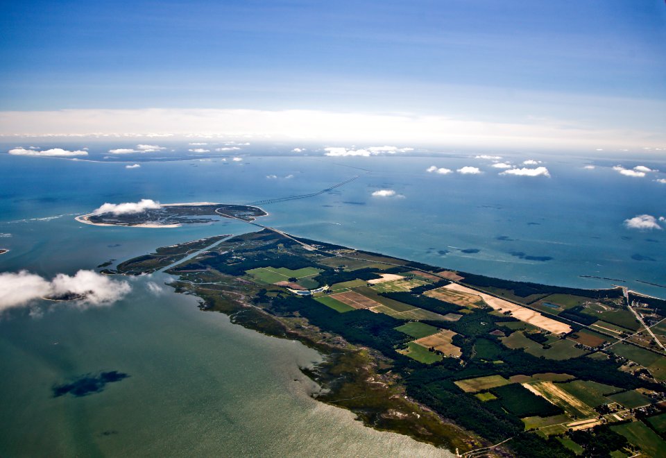 Aerial view of the refuge