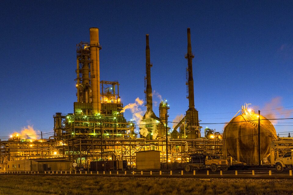 Oil petrochemical skyline