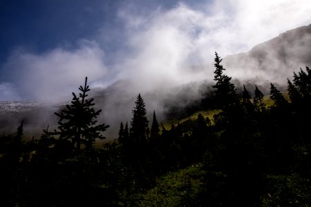 Clouds and Mounains