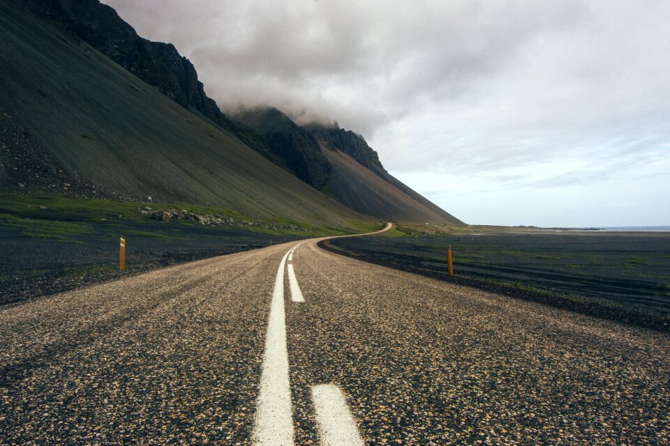 Empty highway journey photo