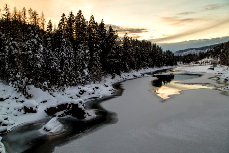 Middle Fork Sunset from Old Belton Bridge