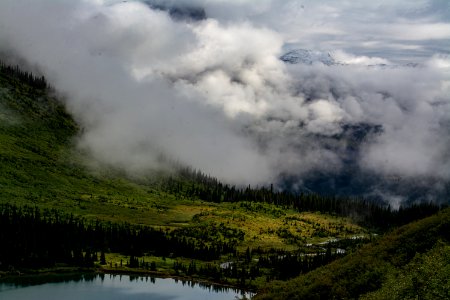 Clouds and Green photo