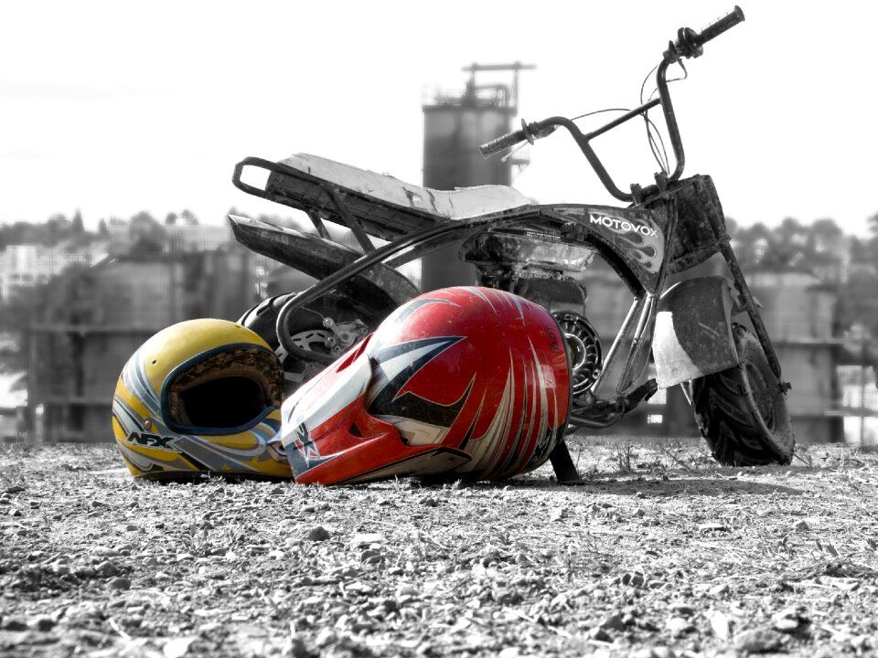 Motorbike bike selective color