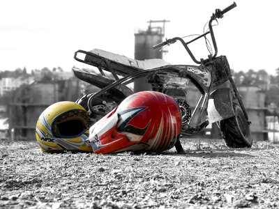 Motorbike bike selective color