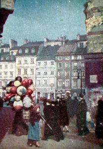 Warsaw in Poland 1938 Agfacolor Neu