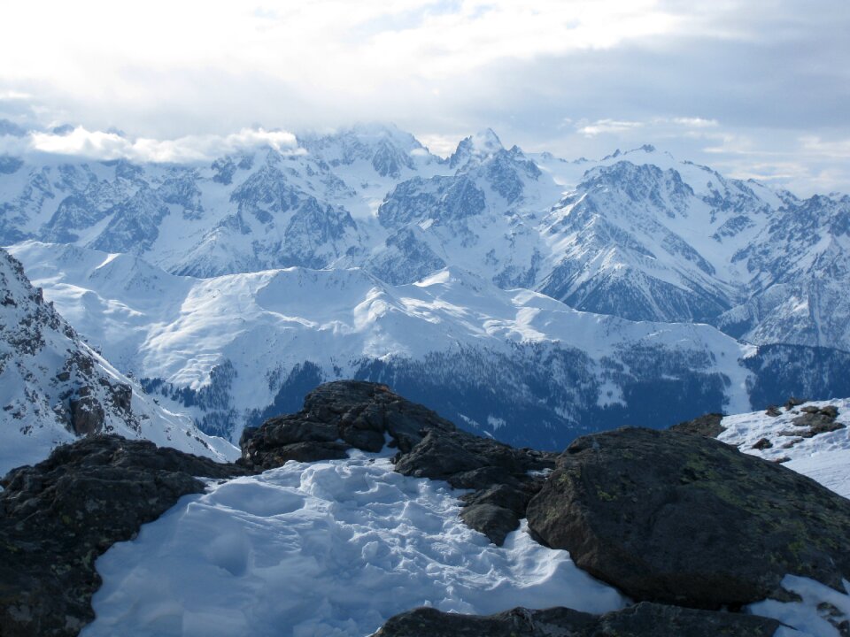 Ski winter alps