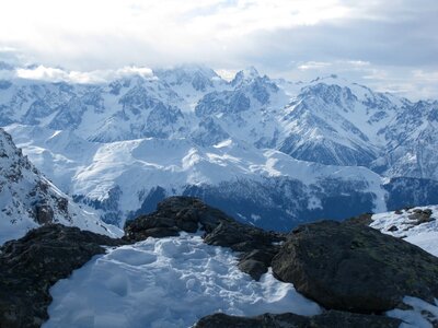 Ski winter alps