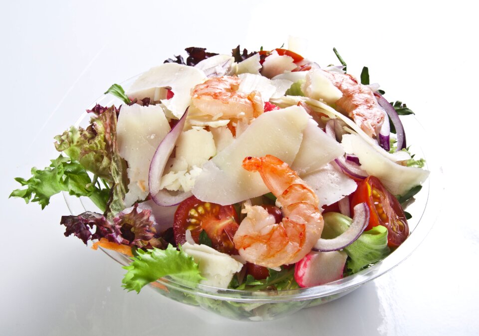 Shrimps cheese tomato