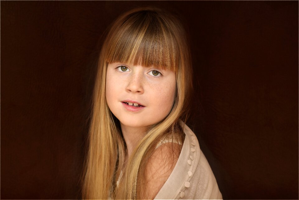 Blond pretty portrait