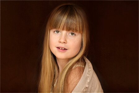 Blond pretty portrait