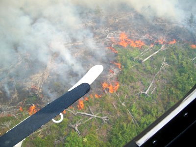 Flames at Lateral West Fire