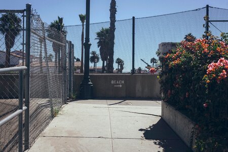 Concrete fence coast