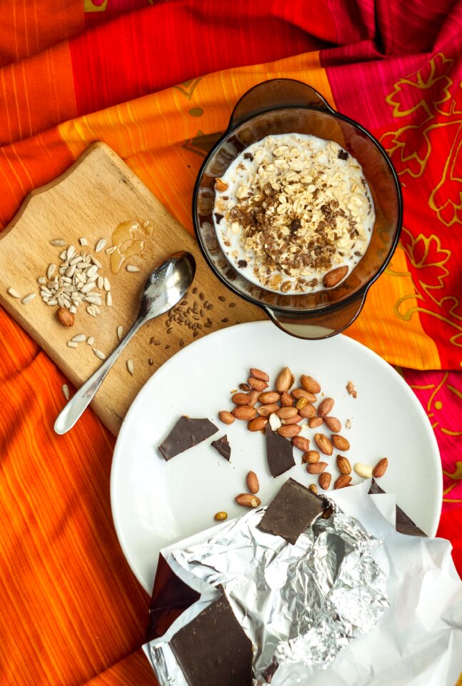 Bright peanuts chocolate
