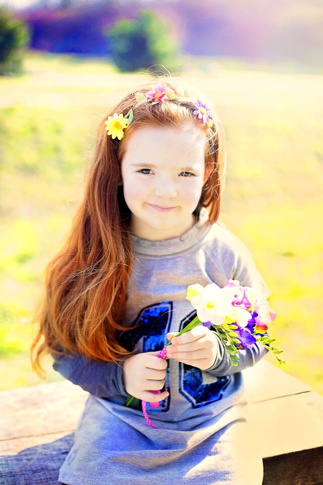 Summer children flower summer