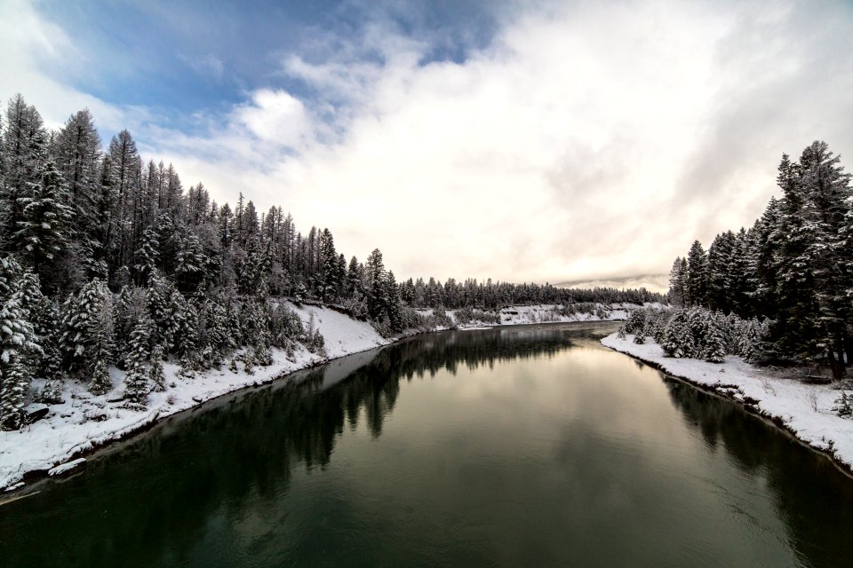 Middle Fork Looking Downstream from West Glacier Bridge 3.15.16