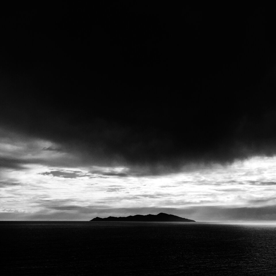 Sea dark gray sea