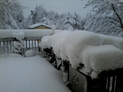 Hurricane Sandy pounds West Virginia photo