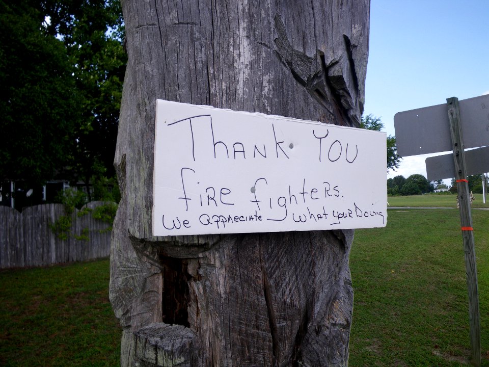 Thank you, firefighters
