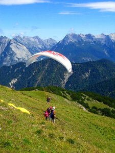 Mountain parachute extreme