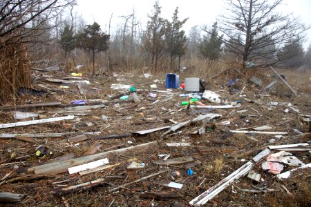 Forsythe NWR debris cleanup