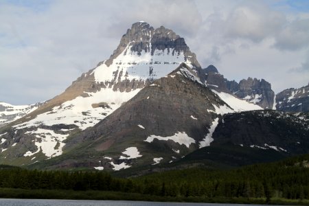 Mount Wilbur in Many Glacier photo