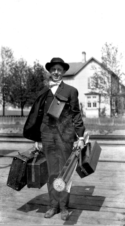 Hydrologic Engineer Loaded with Field Equipment
