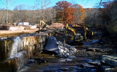 Norton Mill Dam removal in Colchester, CT photo