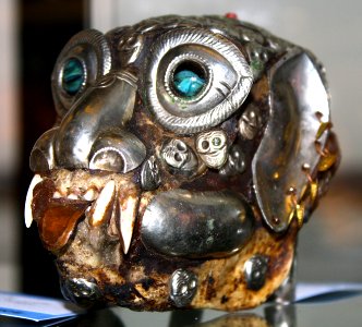Decorated Primate Skull