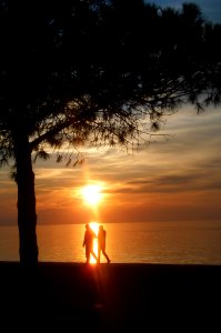 Thessaloniki Bay sunset