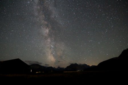 Milky Way over St. Mary - Glacier National Park photo