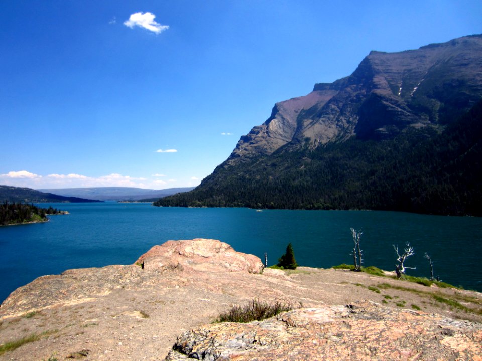 Sun Point - 2 [A spectacular view of St. Mary Lake for a mobile, medium to small wedding party.  Be aware that it can often be rather breezy.]