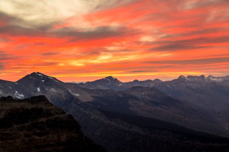 Alpine Sunset over Heavens Peak (2) photo