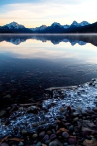 Icy Shoreline Lake McDonald 3.19.16