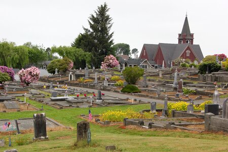 Burial symbol headstone