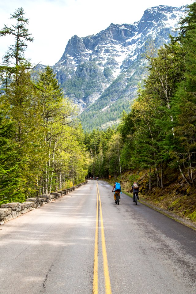Riding Along McDonald Creek