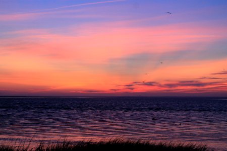 Sunset near camp
