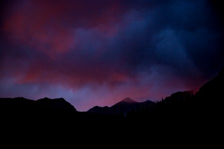Mountain Landscape at Sunset photo