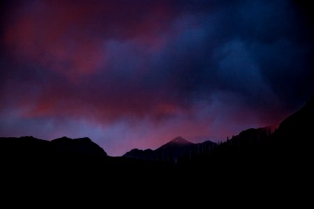 Mountain Landscape at Sunset