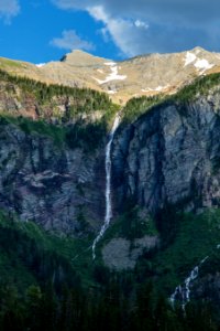 Waterfalls Above Avalanche Lake photo