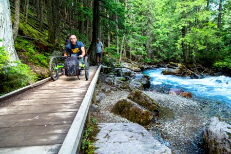 Avalanche Lake Hike with Off-road Wheelchair 02 photo