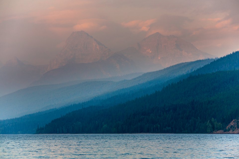 Haze over Lake McDonald