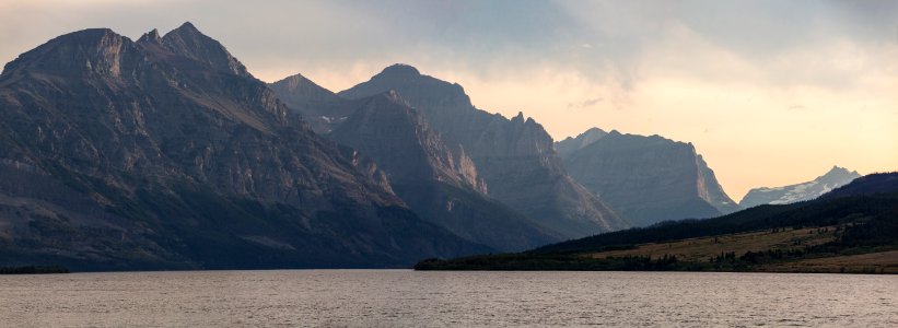 Saint Mary Lake Sunset Panorama 8.13.16 photo