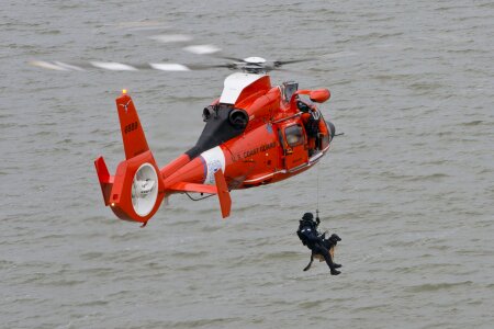 Ocean rescue helicopter