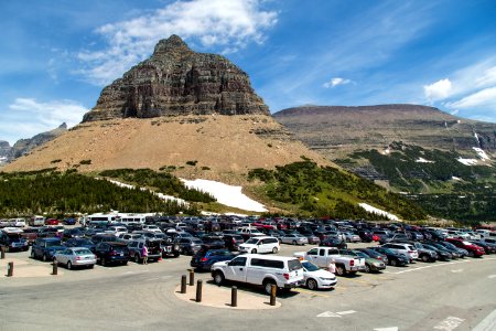 Logan Pass Parking Lot