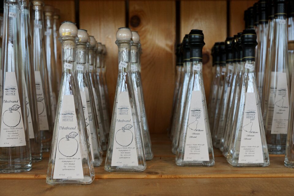 Alcohol drink bottles