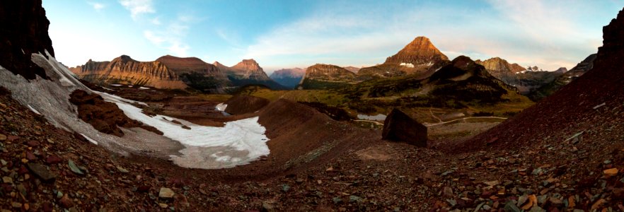Clements Glacier Moraine Panorama photo