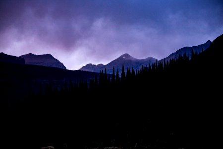 Mountain Landscape at Sunset photo